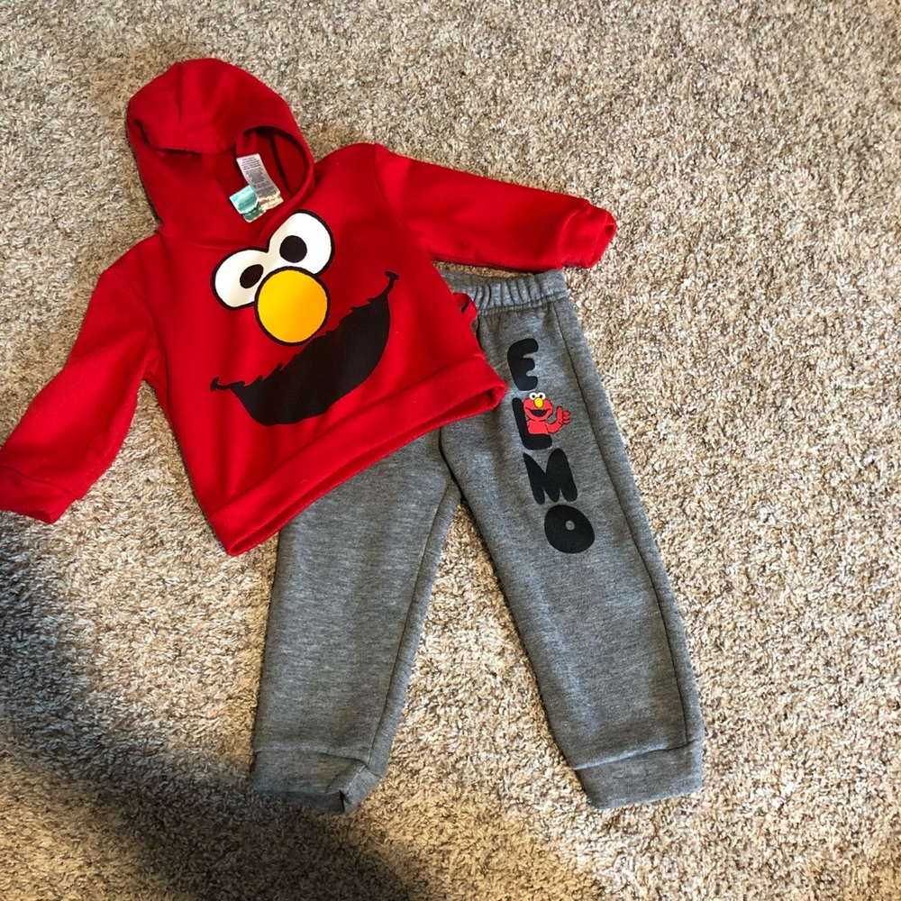 Elmo Sweat Suit Set - Size 3T